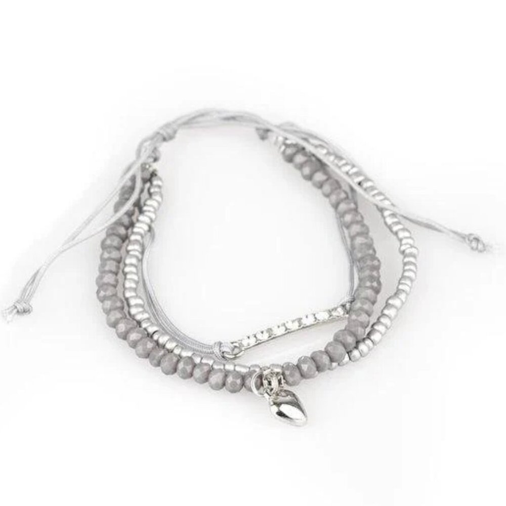 Paparazzi Reckless Romance Silver Bracelet
